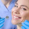 Woman Happy with New Dentist