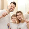 Family Brushing Teeth